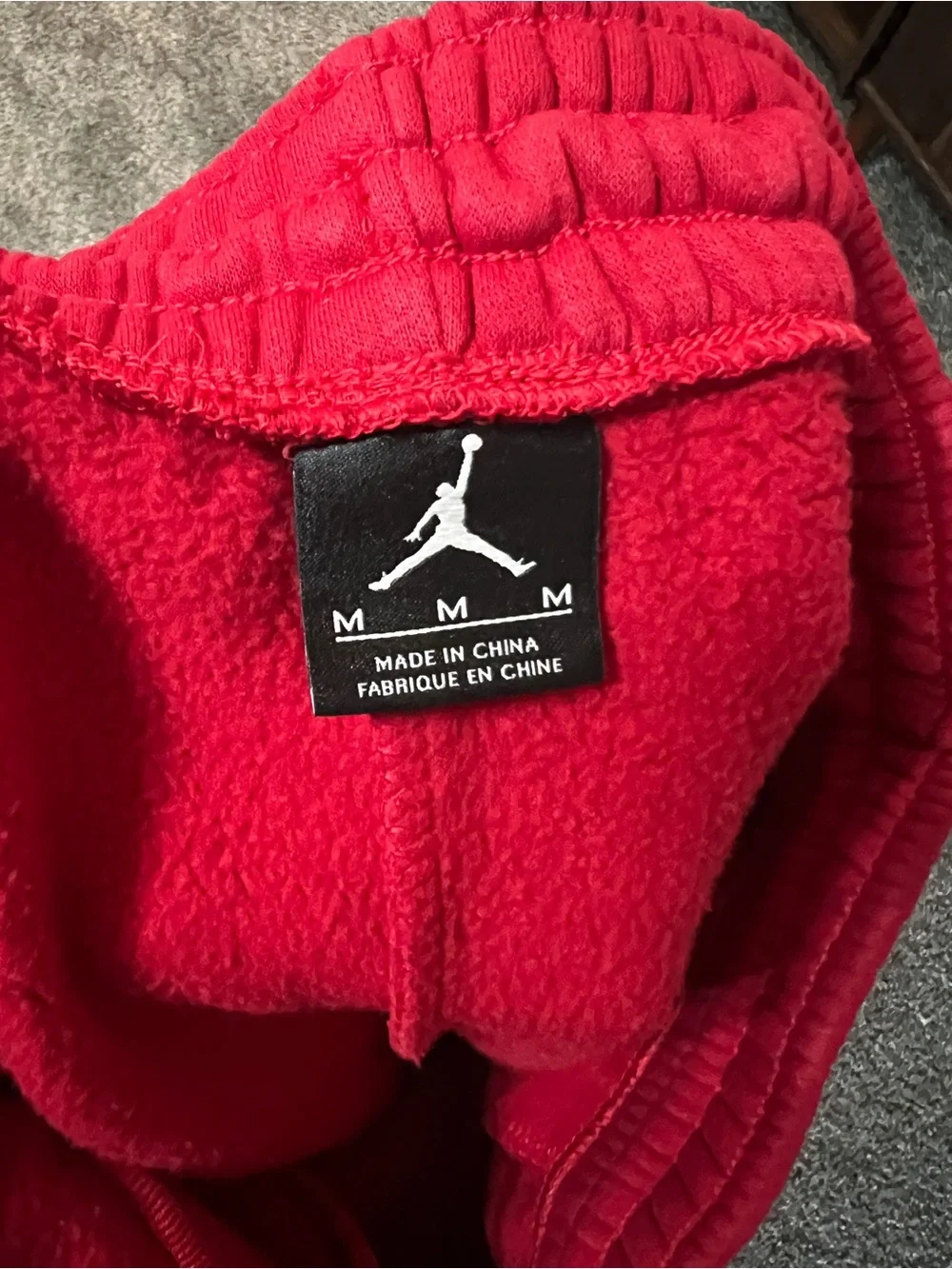 Air Jordan Bright Red Pull-On Sweatpant